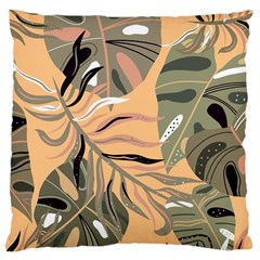 Leaves Monstera Picture Print Pattern Large Cushion Case (Two Sides)