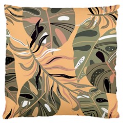 Leaves Monstera Picture Print Pattern Standard Flano Cushion Case (Two Sides)