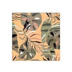 Leaves Monstera Picture Print Pattern Satin Bandana Scarf 22  x 22 