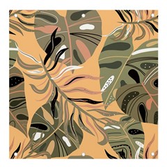 Leaves Monstera Picture Print Pattern Banner and Sign 4  x 4 