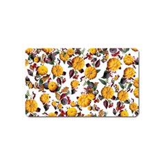 Pumpkin Fruit Flower Pattern Magnet (name Card) by Ravend