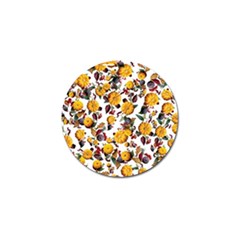 Pumpkin Fruit Flower Pattern Golf Ball Marker (10 Pack) by Ravend