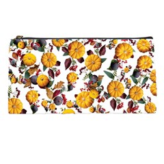 Pumpkin Fruit Flower Pattern Pencil Case by Ravend