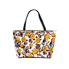 Pumpkin Fruit Flower Pattern Classic Shoulder Handbag by Ravend