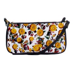 Pumpkin Fruit Flower Pattern Shoulder Clutch Bag