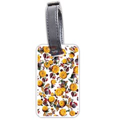 Pumpkin Fruit Flower Pattern Luggage Tag (one Side) by Ravend