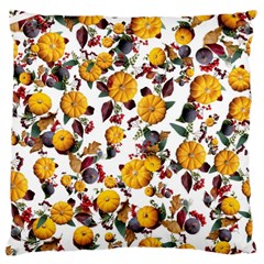 Pumpkin Fruit Flower Pattern Large Cushion Case (one Side) by Ravend