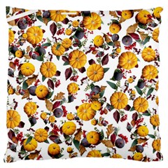 Pumpkin Fruit Flower Pattern Standard Flano Cushion Case (one Side) by Ravend