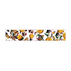 Pumpkin Fruit Flower Pattern Flano Scarf (mini) by Ravend