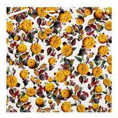 Pumpkin Fruit Flower Pattern Banner And Sign 4  X 4  by Ravend