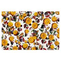 Pumpkin Fruit Flower Pattern Banner And Sign 6  X 4  by Ravend