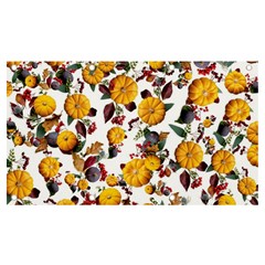 Pumpkin Fruit Flower Pattern Banner And Sign 7  X 4  by Ravend