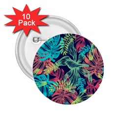 Sheets Tropical Picture Plant Pattern 2 25  Buttons (10 Pack)  by Ravend