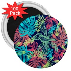 Sheets Tropical Picture Plant Pattern 3  Magnets (100 Pack) by Ravend