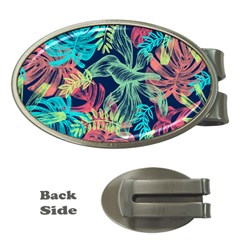 Sheets Tropical Picture Plant Pattern Money Clips (oval)  by Ravend