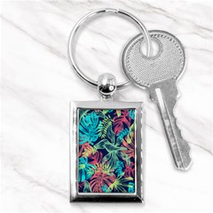 Sheets Tropical Picture Plant Pattern Key Chain (rectangle) by Ravend