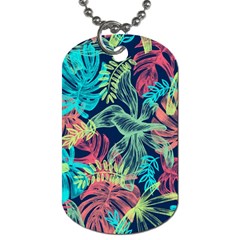 Sheets Tropical Picture Plant Pattern Dog Tag (two Sides) by Ravend