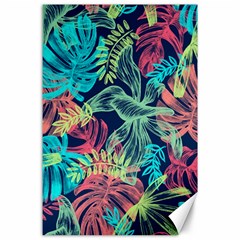 Sheets Tropical Picture Plant Pattern Canvas 24  X 36  by Ravend