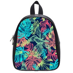 Sheets Tropical Picture Plant Pattern School Bag (small) by Ravend