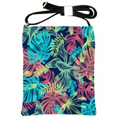 Sheets Tropical Picture Plant Pattern Shoulder Sling Bag by Ravend