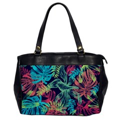 Sheets Tropical Picture Plant Pattern Oversize Office Handbag by Ravend