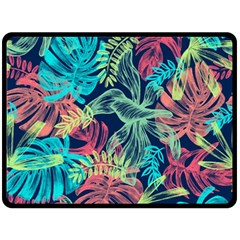 Sheets Tropical Picture Plant Pattern Fleece Blanket (large)  by Ravend