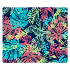 Sheets Tropical Picture Plant Pattern Double Sided Flano Blanket (small)  by Ravend