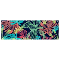 Sheets Tropical Picture Plant Pattern Banner And Sign 12  X 4  by Ravend