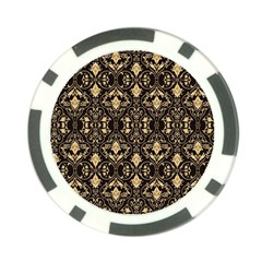 Vintage Batik Art Architecture Pattern Poker Chip Card Guard by Ravend