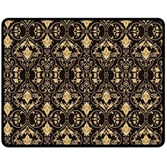 Vintage Batik Art Architecture Pattern Double Sided Fleece Blanket (medium)  by Ravend