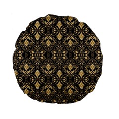 Vintage Batik Art Architecture Pattern Standard 15  Premium Flano Round Cushions by Ravend