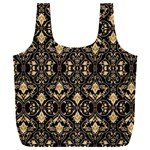 Vintage Batik Art Architecture Pattern Full Print Recycle Bag (XXXL) Back