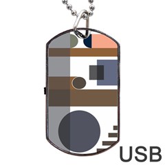 Background Wallpaper Abstract Dog Tag Usb Flash (one Side) by Ravend