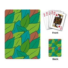 Leaves Pattern Autumn Background Playing Cards Single Design (rectangle) by Ravend