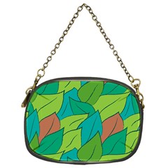 Leaves Pattern Autumn Background Chain Purse (one Side) by Ravend