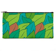 Leaves Pattern Autumn Background Pencil Case by Ravend