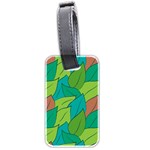 Leaves Pattern Autumn Background Luggage Tag (two sides) Front