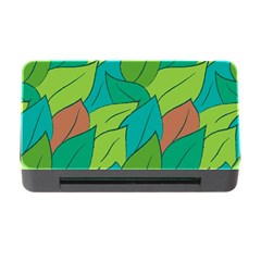 Leaves Pattern Autumn Background Memory Card Reader With Cf by Ravend