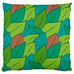 Leaves Pattern Autumn Background Standard Flano Cushion Case (two Sides) by Ravend