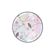 Bird Blossom Seamless Pattern Hat Clip Ball Marker (10 pack)