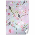 Bird Blossom Seamless Pattern Canvas 12  x 18  11.88 x17.36  Canvas - 1