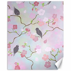 Bird Blossom Seamless Pattern Canvas 16  X 20  by Ravend