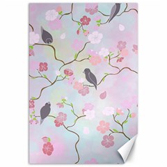 Bird Blossom Seamless Pattern Canvas 20  X 30  by Ravend