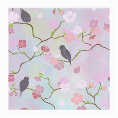 Bird Blossom Seamless Pattern Medium Glasses Cloth