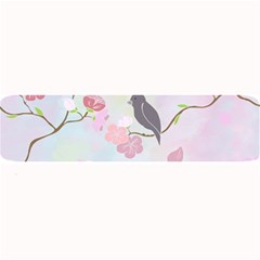 Bird Blossom Seamless Pattern Large Bar Mats