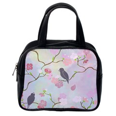 Bird Blossom Seamless Pattern Classic Handbag (one Side) by Ravend