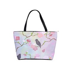 Bird Blossom Seamless Pattern Classic Shoulder Handbag by Ravend