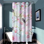 Bird Blossom Seamless Pattern Shower Curtain 36  x 72  (Stall)  Curtain(36 X72 ) - 33.26 x66.24  Curtain(36 X72 )