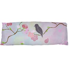 Bird Blossom Seamless Pattern Body Pillow Case (Dakimakura)