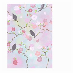 Bird Blossom Seamless Pattern Large Garden Flag (Two Sides)